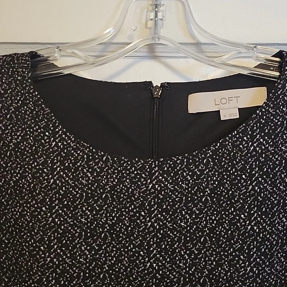 DARLING Black and White Knit Mini Dress from LOFT - Picture 2 of 5
